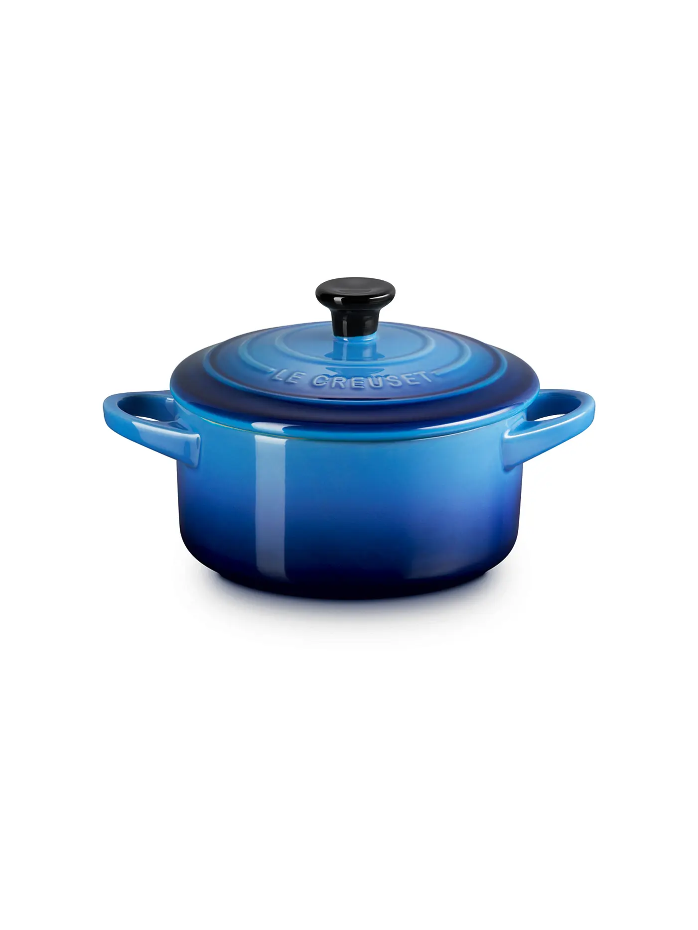 LE CREUSET | Mini Cocotte 14cm/0,65l KLASSIK Schwarz | blau